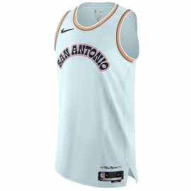 Camiseta San Antonio Spurs 2024 City Edition Azul Claro