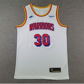 Camiseta Stephen Curry #30 Golden State Warriors 2025 Blanco Clásico
