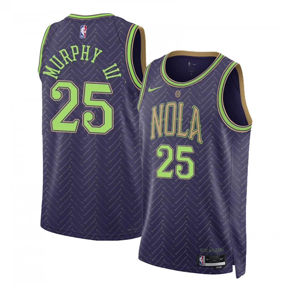 Camiseta Trey Murphy III #25 New Orleans Pelicans 2024 Morado City Edition Camiseta Trey Murphy III #25 New Orleans Pelicans 2024 Morado City Edition