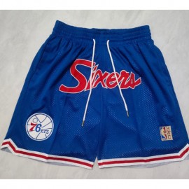 Pantalón Corto Philadelphia 76ers Azul Hardwood Classics