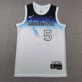 Camiseta Anthony Edwards #5 Minnesota Timberwolves 2025 City Edition Blanco