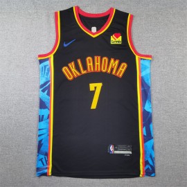 Camiseta Chet Holmgren #7 Oklahoma City Thunder 2025 City Edition Negro