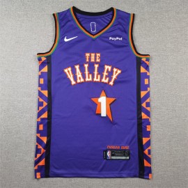 Camiseta Devin Booker #1 Phoenix Suns 2025 City Edition Morado