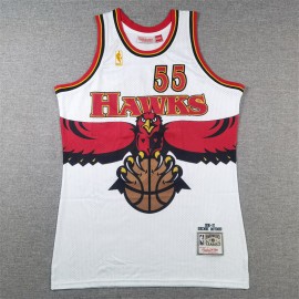 Camiseta Dikembe Mutombo #55 Atlanta Hawks 2001/02 Icon Edition Blanco