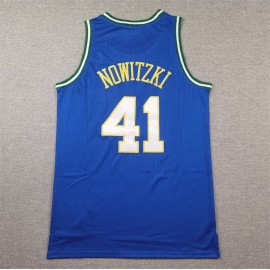 Camiseta Dirk Nowitzki #41 Dallas Mavericks Classic Edition Azul Camiseta Dirk Nowitzki #41 Dallas Mavericks Classic Edition Azul