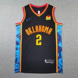 Camiseta Shai Gilgeous-Alexander #2 Oklahoma City Thunder 2025 City Edition Negro