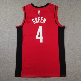 Camiseta Jalen Green #4 Houston Rockets 2025 Icon Edition Rojo Camiseta Jalen Green #4 Houston Rockets 2025 Icon Edition Rojo