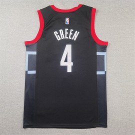 Camiseta Jalen Green #4 Houston Rockets 2025 Negro Camiseta Jalen Green #4 Houston Rockets 2025 Negro