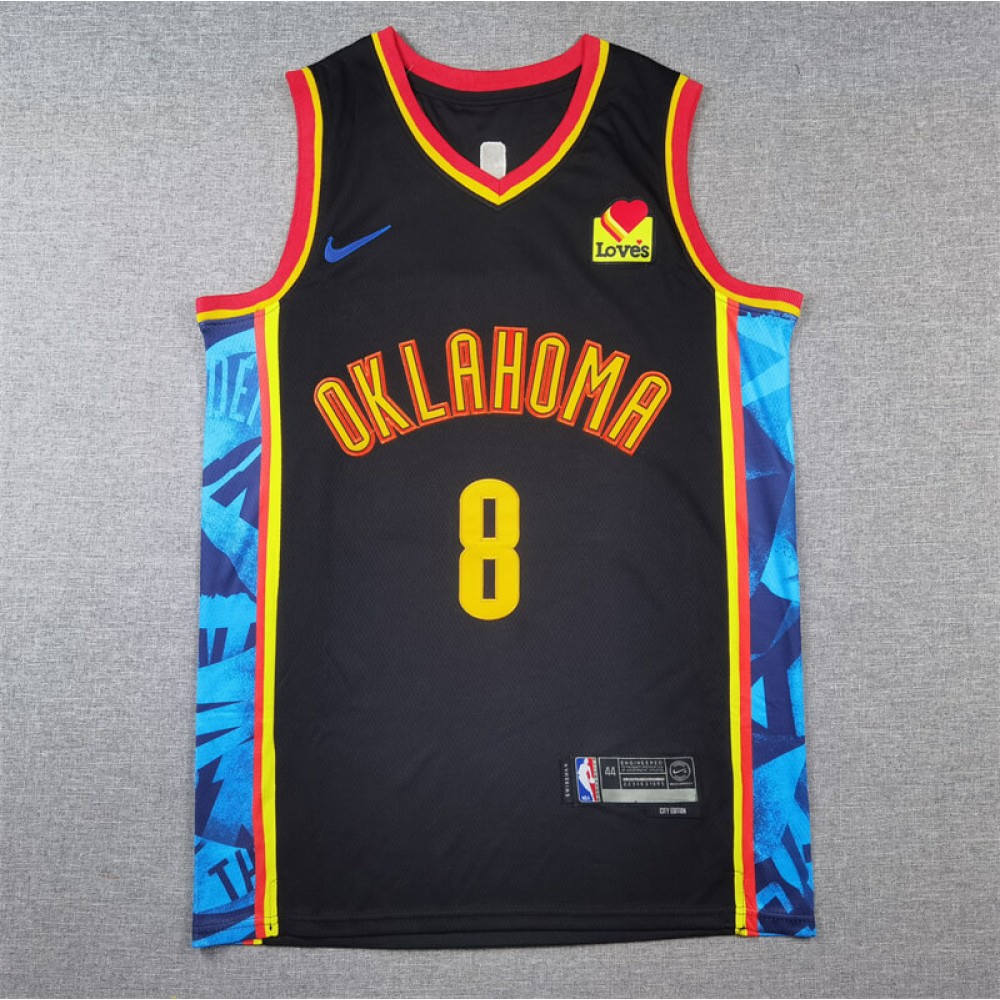 Camiseta Jalen Williams #8 Oklahoma City Thunder 2025 City Edition Negro Camiseta Jalen Williams #8 Oklahoma City Thunder 2025 City Edition Negro
