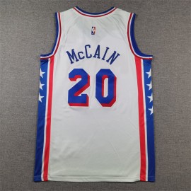 Camiseta Jared Dane McCain #20 Philadelphia 76ers 2025 Blanco Camiseta Jared Dane McCain #20 Philadelphia 76ers 2025 Blanco