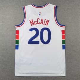 Camiseta Jared Dane McCain #20 Philadelphia 76ers 2025 City Edition Blanco Camiseta Jared Dane McCain #20 Philadelphia 76ers 2025 City Edition Blanco
