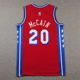 Camiseta Jared Dane McCain #20 Philadelphia 76ers 2025 Rojo Camiseta Jared Dane McCain #20 Philadelphia 76ers 2025 Rojo