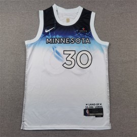 Camiseta Julius Deion Randle #30 Minnesota Timberwolves 2025 City Edition Blanco