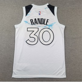 Camiseta Julius Deion Randle #30 Minnesota Timberwolves 2025 City Edition Blanco Camiseta Julius Deion Randle #30 Minnesota Timberwolves 2025 City Edition Blanco