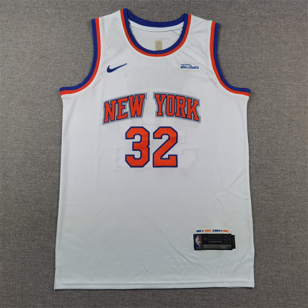 Camiseta Karl-Anthony Towns #32 New York Knicks 2024 Blanco Camiseta Karl-Anthony Towns #32 New York Knicks 2024 Blanco