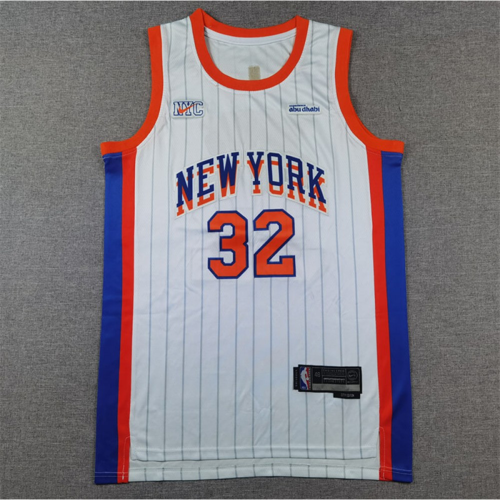 Camiseta Karl-Anthony Towns #32 New York Knicks 2025 City Edition Blanco Camiseta Karl-Anthony Towns #32 New York Knicks 2025 City Edition Blanco