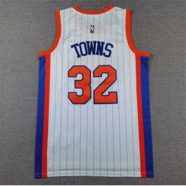 Camiseta Karl-Anthony Towns #32 New York Knicks 2025 City Edition Blanco Camiseta Karl-Anthony Towns #32 New York Knicks 2025 City Edition Blanco