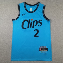 Camiseta Kawhi Leonard #2 Los Angeles Clippers 2025 City Edition Azul
