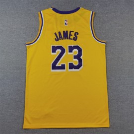 Camiseta LeBron James #23 Los Angeles Lakers 2024 Amarillo Camiseta LeBron James #23 Los Angeles Lakers 2024 Amarillo
