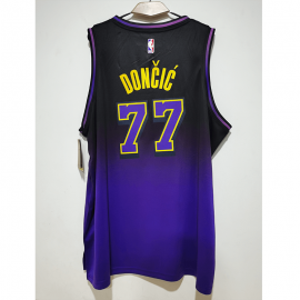 Camiseta Luka Doncic #77 Los Angeles Lakers 2025 Púrpura City Edition Camiseta Luka Doncic #77 Los Angeles Lakers 2025 Púrpura City Edition