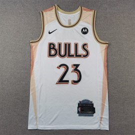 Camiseta Michael Jordan #23 Chicago Bulls 2025 City Edition Blanco