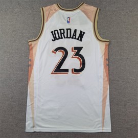 Camiseta Michael Jordan #23 Chicago Bulls 2025 City Edition Blanco Camiseta Michael Jordan #23 Chicago Bulls 2025 City Edition Blanco