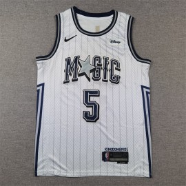 Camiseta Paolo Banchero #5 Orlando Magic 2025 City Edition Blanco