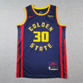 Camiseta Stephen Curry #30 Golden State Warriors 2025 City Edition Azul Marino