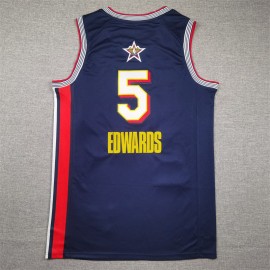 Camiseta Anthony Edwards #5 All-Star 2025 Azul Oscuro Camiseta Anthony Edwards #5 All-Star 2025 Azul Oscuro
