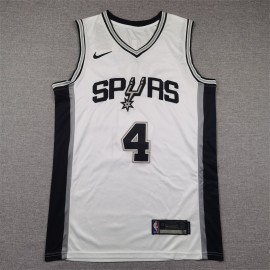 Camiseta De'Aaron Fox #4 San Antonio Spurs Blanco