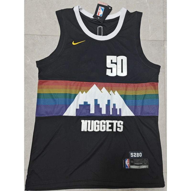 Camiseta Aaron Gordon #50 Denver Nuggets City Edition Negro