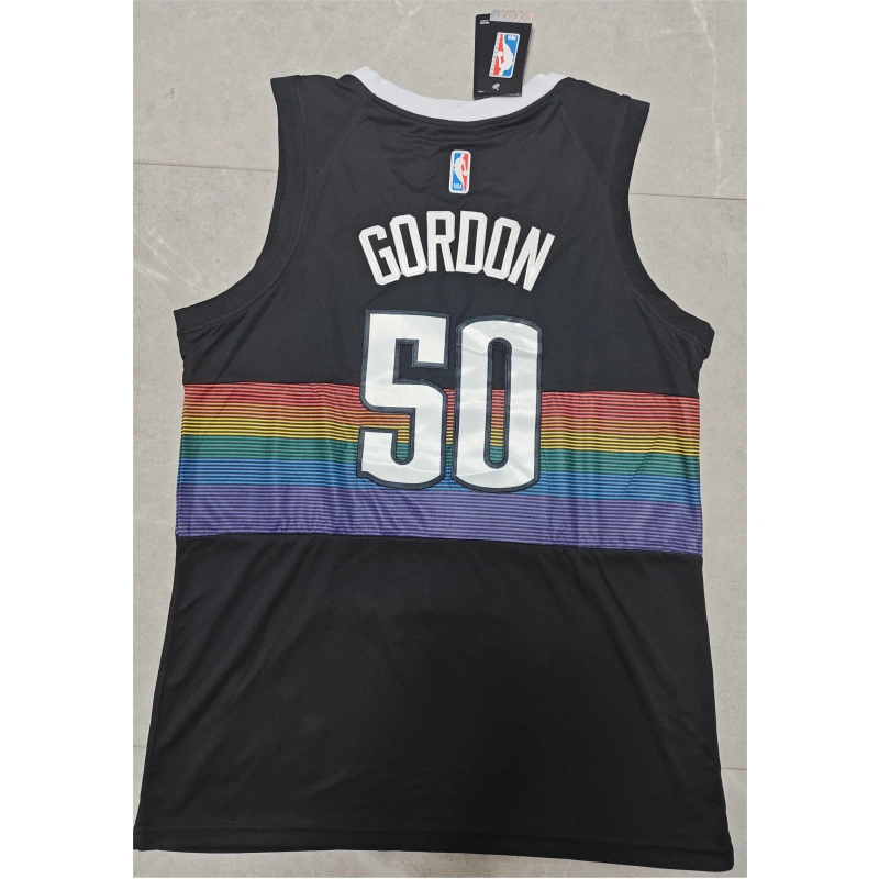 Camiseta Aaron Gordon #50 Denver Nuggets City Edition Negro Camiseta Aaron Gordon #50 Denver Nuggets City Edition Negro