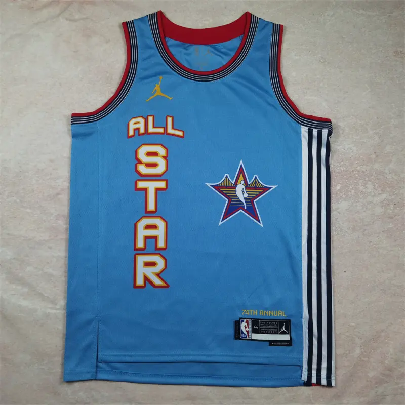 Camiseta Anthony Edwards #5 All-Star 2025 Azul Claro