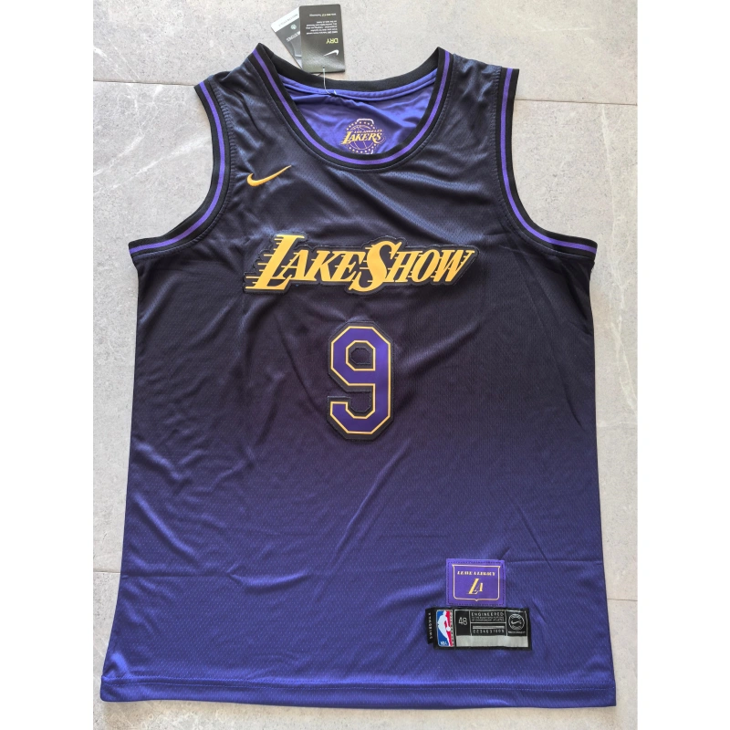 Camiseta Bronny James #9 Los Angeles Lakers 2025 City Edition Morado