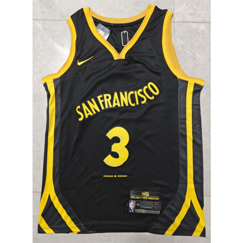 Camiseta Chris Paul #3 Golden State Warriors 2024 City Edition Negro Camiseta Chris Paul #3 Golden State Warriors 2024 City Edition Negro