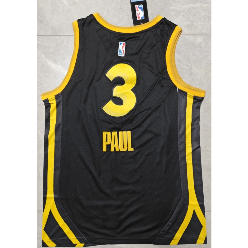 Camiseta Chris Paul #3 Golden State Warriors 2024 City Edition Negro Camiseta Chris Paul #3 Golden State Warriors 2024 City Edition Negro
