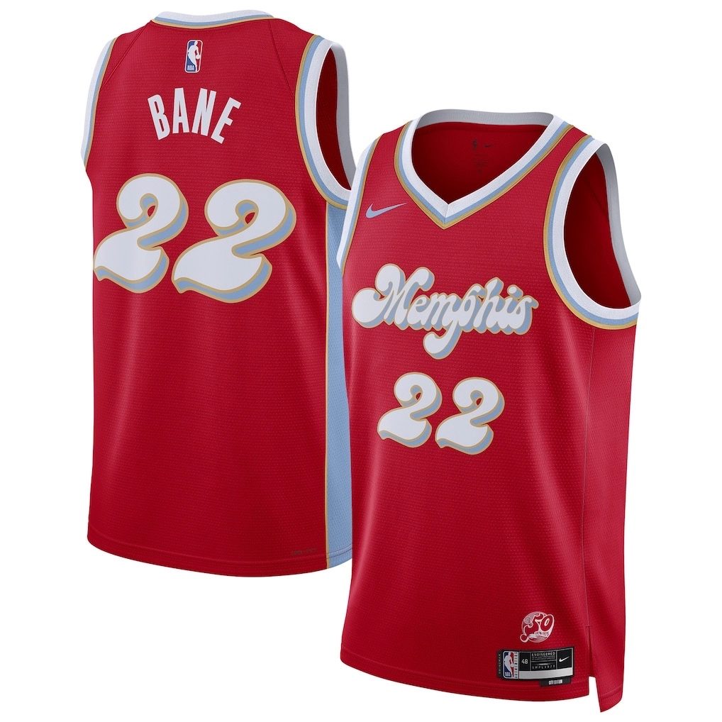 Camiseta Desmond Bane #22 Memphis Grizzlies 2025 Rojo City Edition