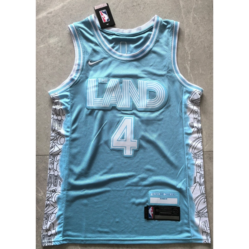 Camiseta Evan Mobley #4 Cleveland Cavaliers 2025 City Edition Azul