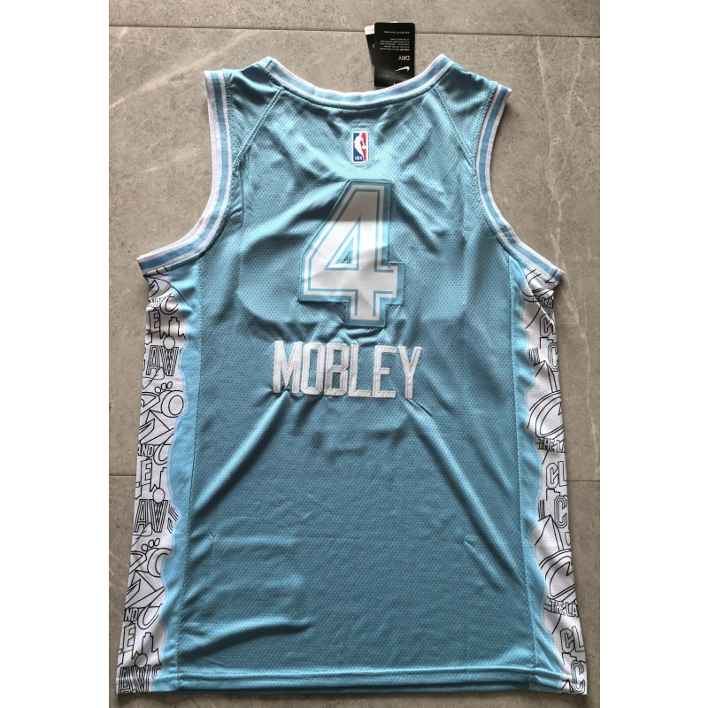 Camiseta Evan Mobley #4 Cleveland Cavaliers 2025 City Edition Azul Camiseta Evan Mobley #4 Cleveland Cavaliers 2025 City Edition Azul