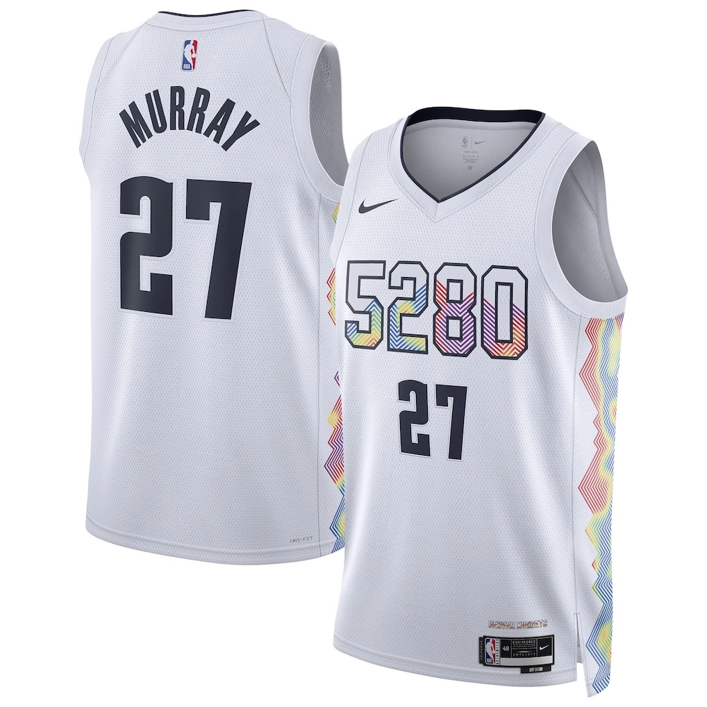 Camiseta Jamal Murray #27 Denver Nuggets 2025 Blanco City Edition
