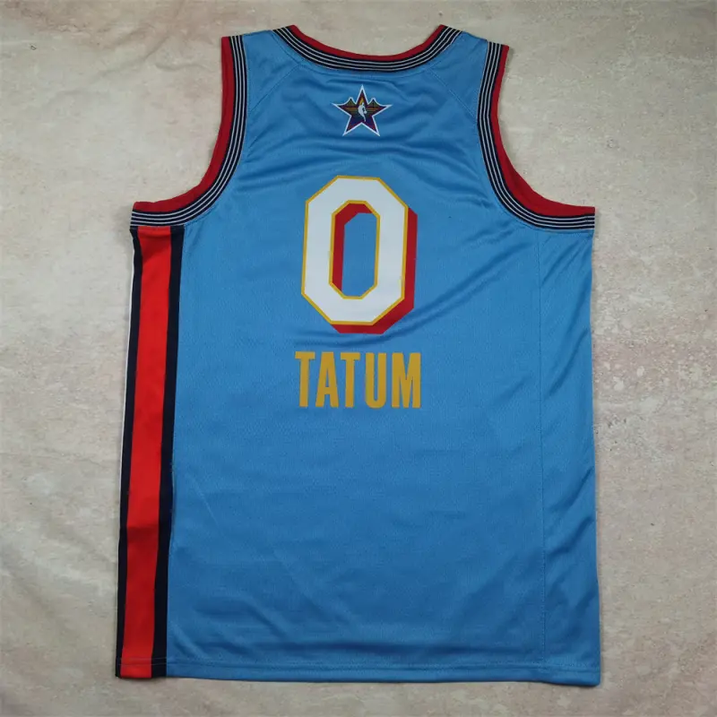 Camiseta Jayson Tatum #0 All-Star 2025 Azul Claro Camiseta Jayson Tatum #0 All-Star 2025 Azul Claro