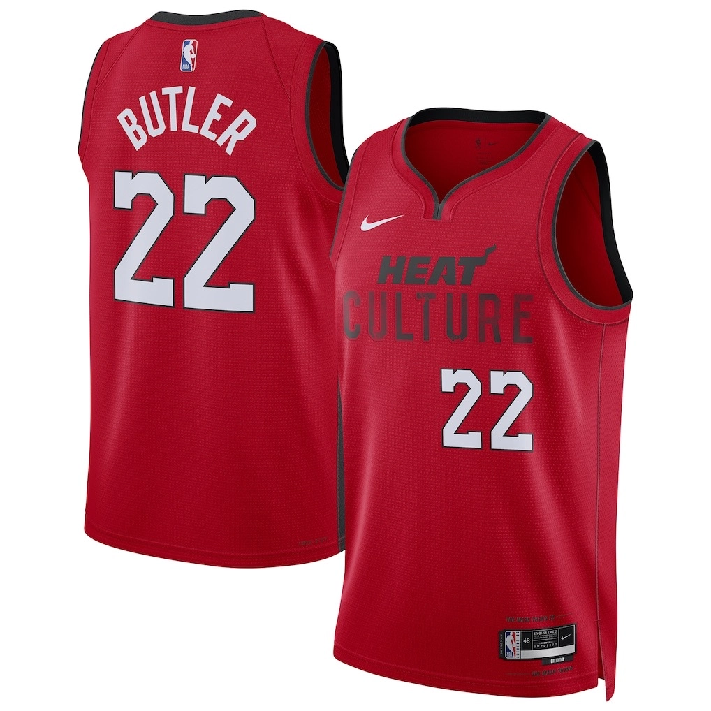Camiseta Jimmy Butler #22 Miami Heat 2025 Rojo City Edition