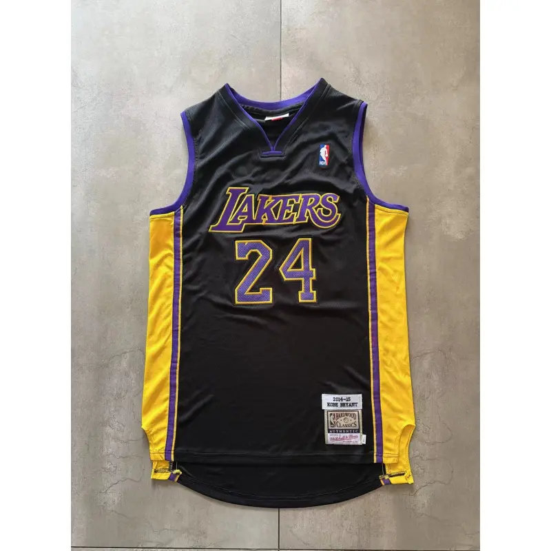 Camiseta Kobe Bryant #24 Los Angeles Lakers 2014-15 Negro