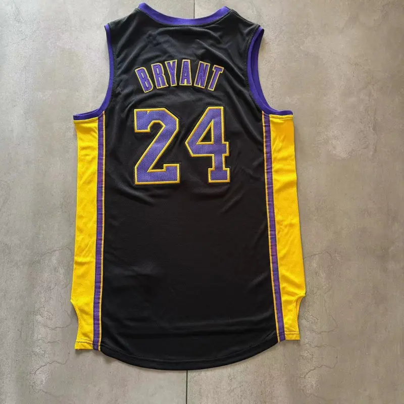 Camiseta Kobe Bryant #24 Los Angeles Lakers 2014-15 Negro Camiseta Kobe Bryant #24 Los Angeles Lakers 2014-15 Negro