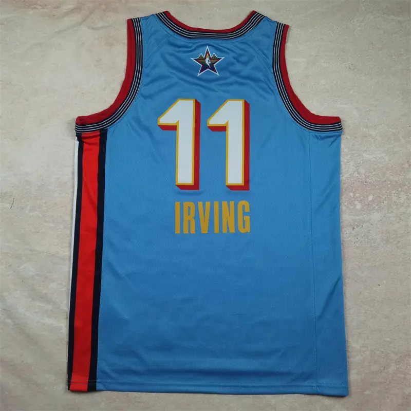 Camiseta Kyrie Irving #11 All-Star 2025 Azul Claro Camiseta Kyrie Irving #11 All-Star 2025 Azul Claro