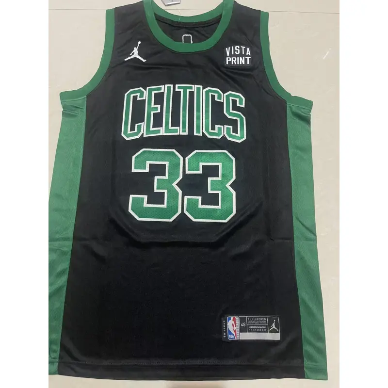 Camiseta Larry Bird #33 Boston Celtics Negro