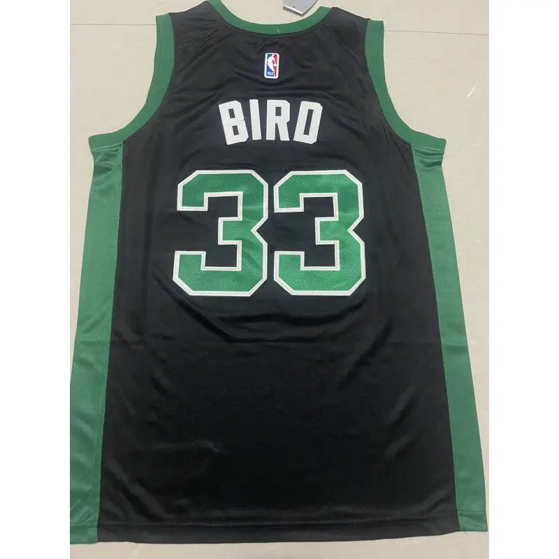 Camiseta Larry Bird #33 Boston Celtics Negro Camiseta Larry Bird #33 Boston Celtics Negro