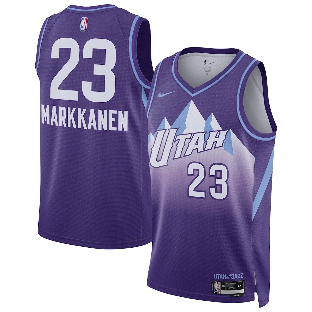 Camiseta Lauri Markkanen #23 Utah Jazz 2025 Púrpura City Edition