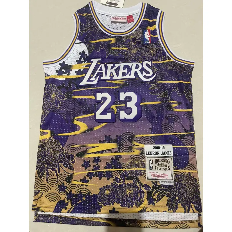 Camiseta LeBron James #23 Los Angeles Lakers Estampado Edition Niño