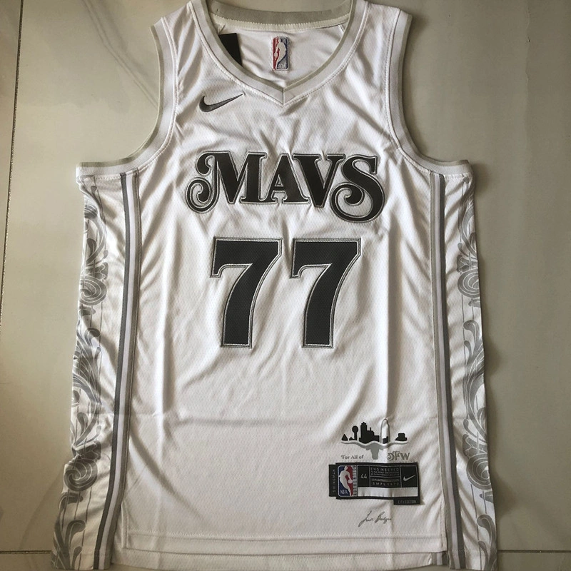 Camiseta Luka Dončić #77 Dallas Mavericks 2025 Blanco City Edition